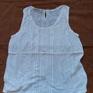 White Sleeveless Women's Top